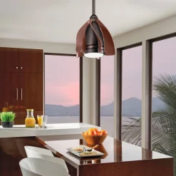 KICHLER Terna LED-loftventilator, olieret/børstet bronze