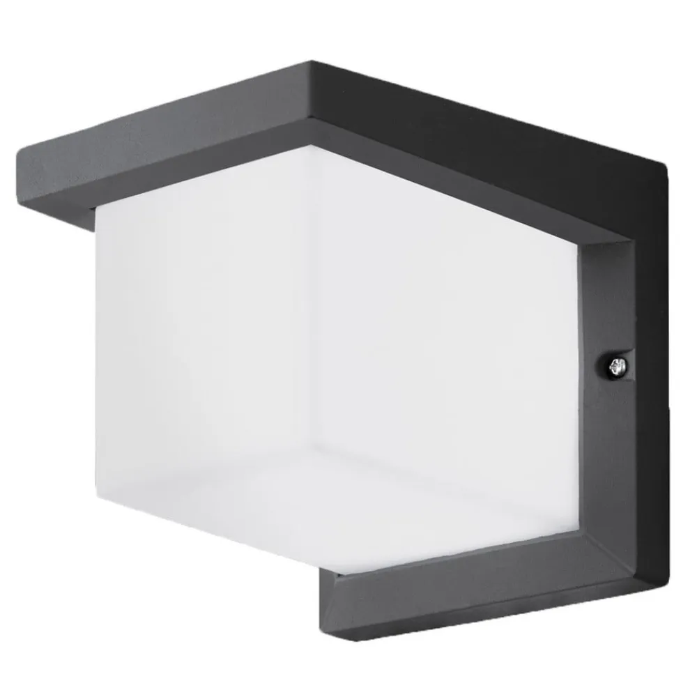 EGLO Væglamper>Terningeformet LED-udendørsvæglampe Desella