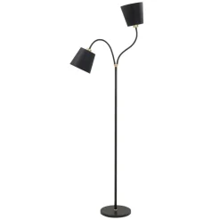 HighLight Texas gulvlampe, sort, 2 lyskilder