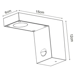 Texas udendørs LED-væglampe med bevægelsessensor^Lucide New