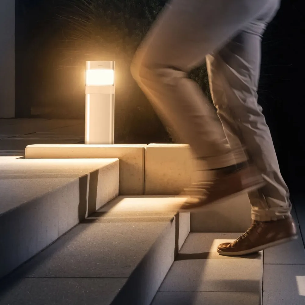 Theben Sokkellamper Med Sensor|Sokkellamper>theLeda D BL AL sokkel, PIR-sensor, 40 cm