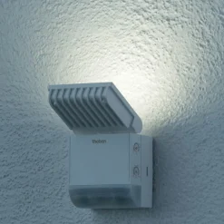 Theben Væglamper>udendørs LED-væglampe theLeda S8-100, hvid, sensor