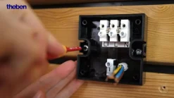 Theben udendørs LED-væglampe theLeda S17-100, hvid, sensor