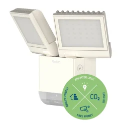 Theben udendørs LED-væglampe theLeda S17-100, hvid, sensor