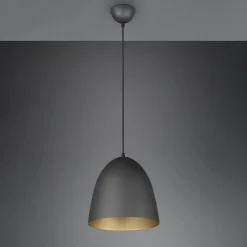 Tilda hængelampe, 1 lyskilde, sort/guld, Ø 25 cm^Reality Leuchten Hot