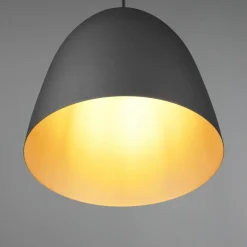 Tilda hængelampe, 1 lyskilde, sort/guld, Ø 25 cm^Reality Leuchten Hot