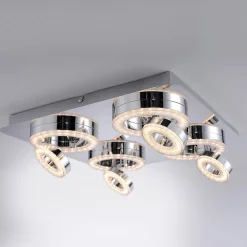 Tim kvadratisk LED-loftlampe, med 8 ringe^JUST LIGHT. GmbH Sale