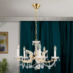 TJURA lysekrone med 5 lys 60 cm^ORION Outlet