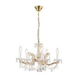 TJURA lysekrone med 5 lys 60 cm^ORION Outlet