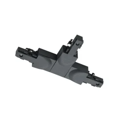 Trio Lighting T-kobling DUOline, PE udv. venstre, mat sort