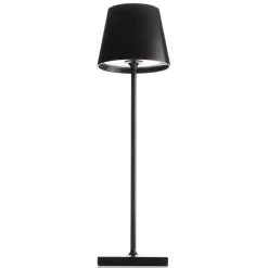 FARO BARCELONA Toc LED-bordlampe med USB-oplader, IP54, sort