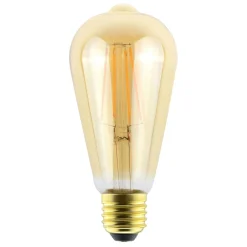 Sylvania Dæmpbar Led-Pære|Led Pærer>ToLEDo E27 LED-pære RT ST64 6 W 825 guld, dæmpes