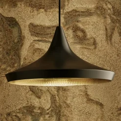 Tom Dixon Beat Wide LED-hængelampe, sort