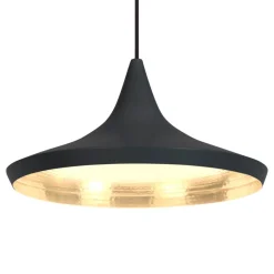 Tom Dixon Beat Wide LED-hængelampe, sort