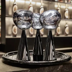 LED-bordlampe Melt Portable, sølv, 29 cm^Tom Dixon