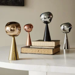 LED-bordlampe Melt Portable, sølv, 29 cm^Tom Dixon