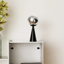 Tom Dixon LED-bordlampe Melt Portable, sort, 29 cm