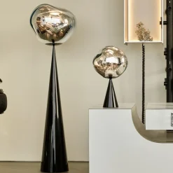 Tom Dixon LED-bordlampe Melt Portable, sort, 29 cm