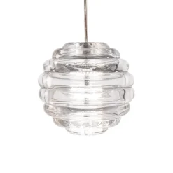 LED-hængelampe Press Sphere, klar, Ø 14 cm, 927^Tom Dixon New