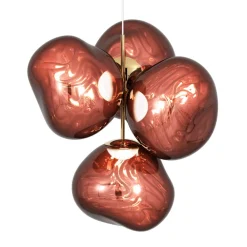 Tom Dixon LED-lysekrone Melt Chandelier, kobberfarvet