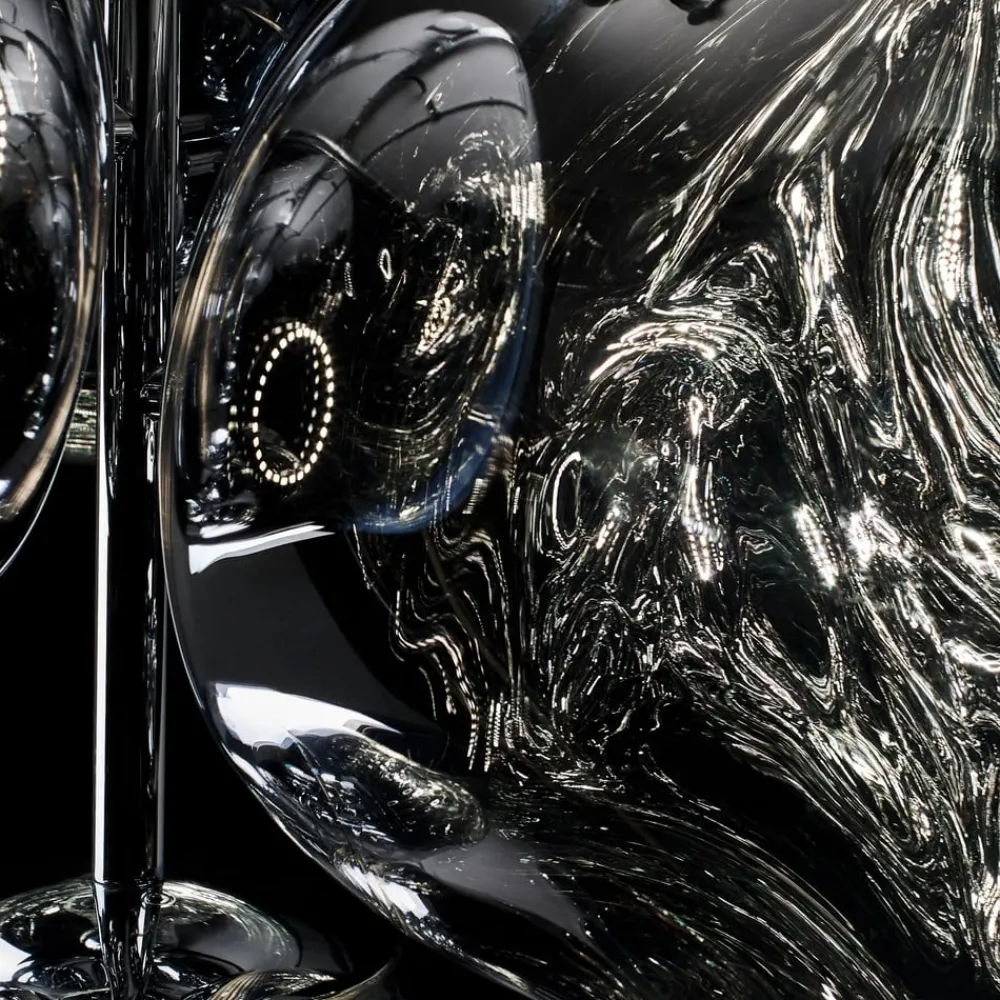 Tom Dixon Lysekroner>LED-lysekrone Melt Chandelier, røggrå