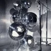 Tom Dixon Gulvlamper|Gulvlamper>Mirror Ball Floor Chandelier, sølvfarvet, 182 cm