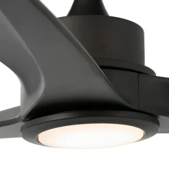 Tonic LED-loftventilator, mørkebrun^FARO BARCELONA