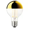 DESIGN BY US Dæmpbar Led-Pære>Topforspejlet pære Globe 80, guld, E27, 3,5 W, 2.700 K