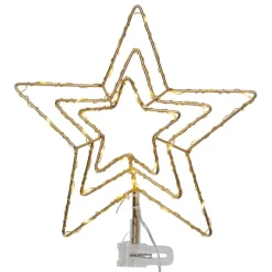 STAR TRADING Topsy LED-julestjerne, 3D-stjerne, batteridrift