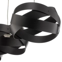 Tornado hængelampe, 3 lyskilder, sort^Domiluce New