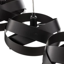 Tornado hængelampe, 3 lyskilder, sort^Domiluce New