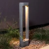 FARO BARCELONA Gadebelysning>Totem LED-vejlampe, grå, beton, højde 61,1 cm