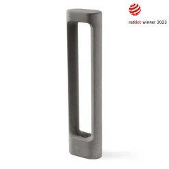 FARO BARCELONA Gadebelysning>Totem LED-vejlampe, grå, beton, højde 61,1 cm