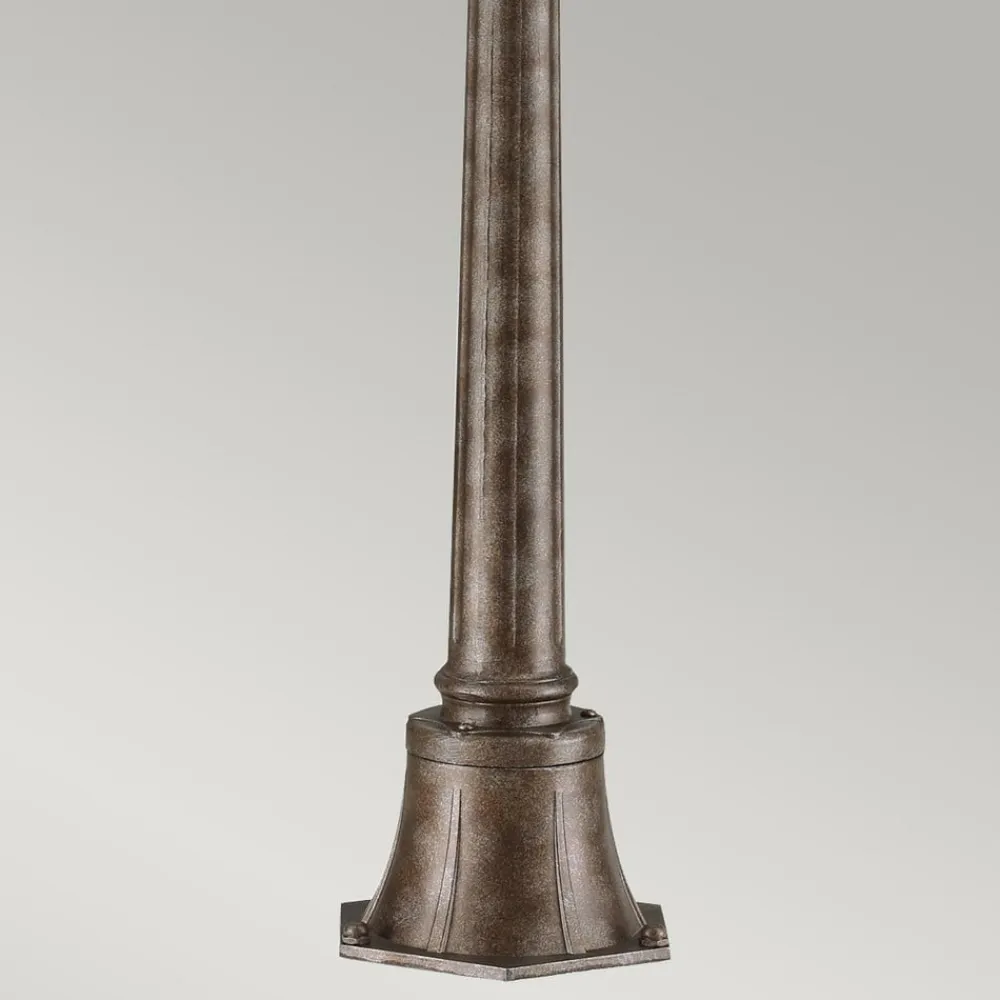 KICHLER Tournai vejlampe, højde 110 cm, aluminium, glas