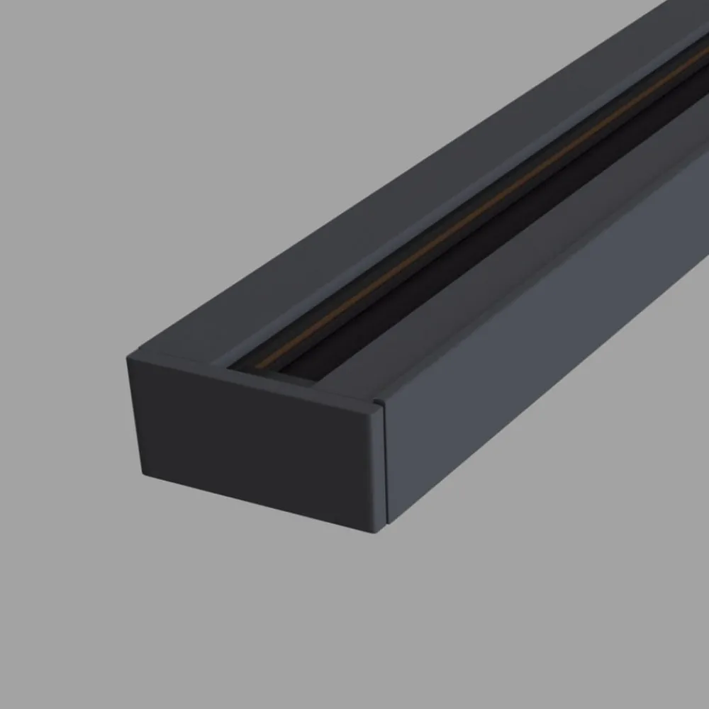 Maytoni Skinnesystem>Track 1-faset skinne i sort, 100 cm