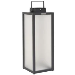Les Jardins Solcellelamper>Tradition LED-solcellelanterne, antracit, højde 65 cm