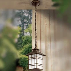 Traditionel Ilka udendørs hængelampe med kæde^ORION Discount