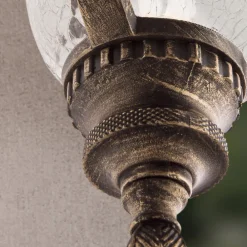 Traditionel Paula hængelampe med strukturglas^ORION Outlet