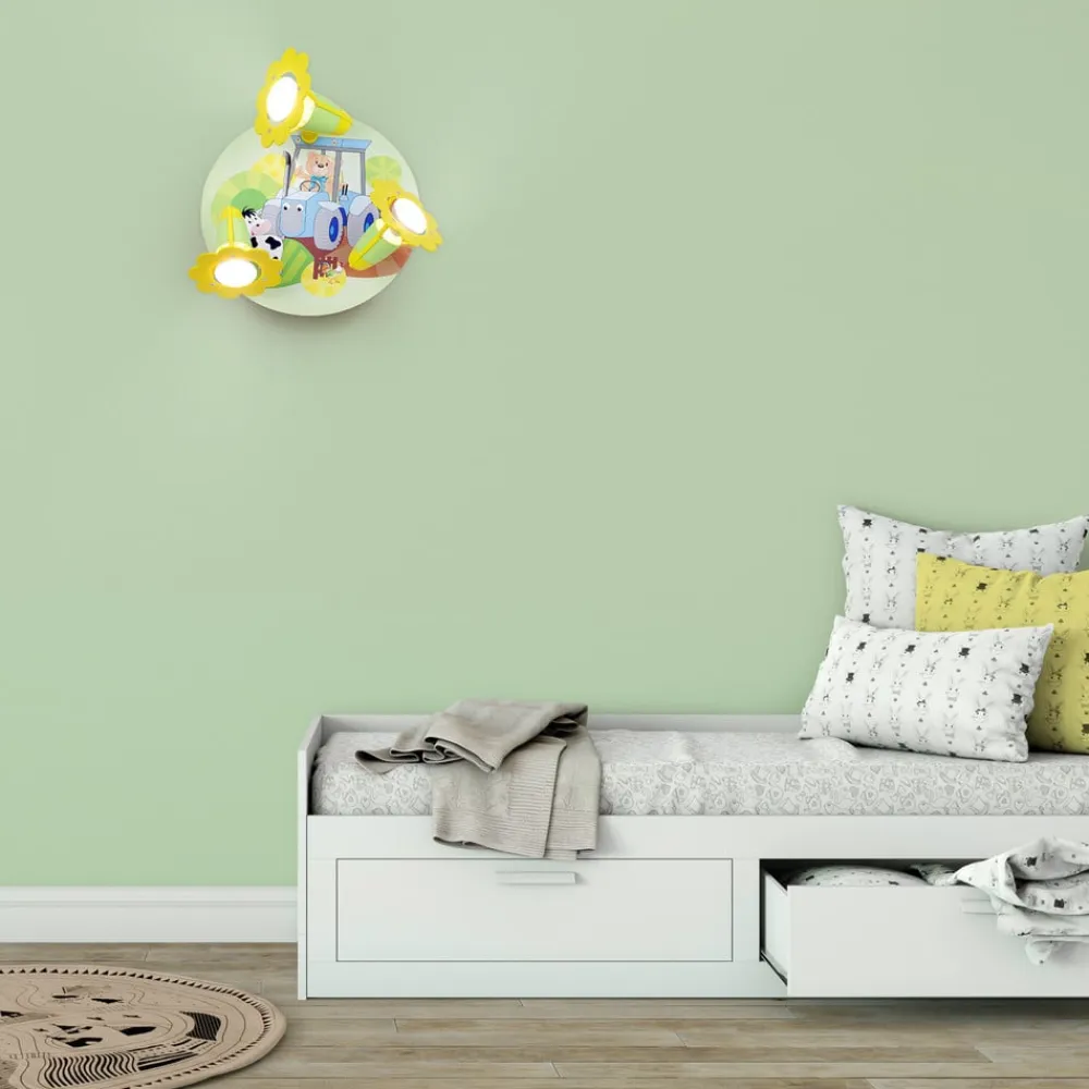 Traktor loftlampe med bondegårdsmotiv^Elobra