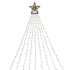 Triangel LED-lysgardin med stjerne^Konstsmide Christmas Discount