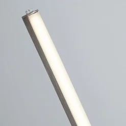 Searchlight Tribeca LED-gulvlampe, sølv/opalhvid, metal, CCT, 150 cm