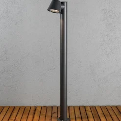 Konstsmide Gadebelysning>Trieste vejlampe i aluminium, antracit