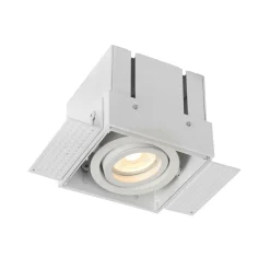 Lucide Trimless indbygningsspot, 1 lyskilde, hvidt