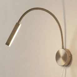 FISCHER & HONSEL Trinløs dæmpbar LED-væglampe Raik med stik