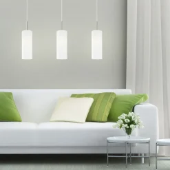 Troy hængelampe, mat nikkel/satiniseret, 3 lyskilder^EGLO Clearance