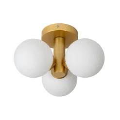 Trudy loftlampe til bad 3 lyskilder, mat guld/opal^Lucide Hot