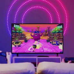 Dots LED-lyskæde RGB, sort, IP44, 10 m^twinkly