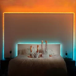 Dots LED-lyskæde RGB, sort, IP44, 10 m^twinkly