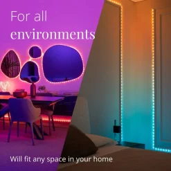 Dots LED-lyskæde RGB, sort, IP44, 10 m^twinkly