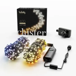 LED-lyskæde, CCT, sort, 400 lys, 6 m^twinkly Sale